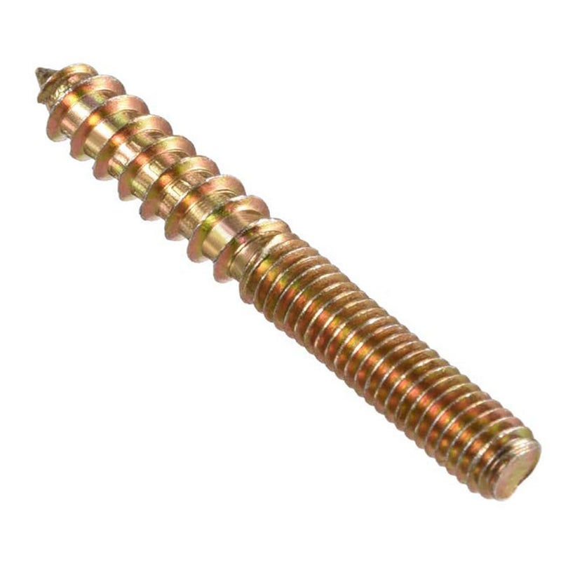 TOP-VIGOR 20Pcs M6x50mm Hanger Bolts, Double Headed Bolts Self Tapping Screw, Double Ended Dowel Screws, Screw Dowels Hanger, Threaded Lag Wood Screws and Machine Bolts for Wood Joint Furniture - Image 3